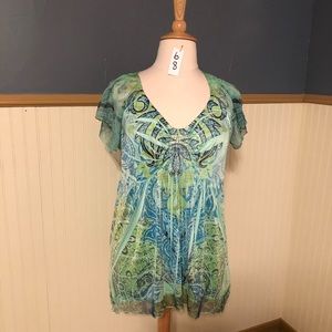 Tunic style top.